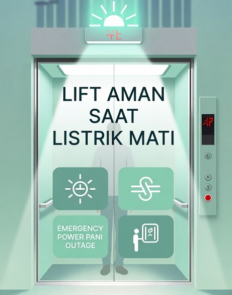 Lift Aman Saat Listrik Mati